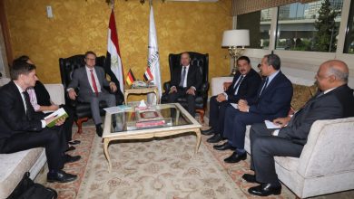 وزير النقل يستقبل السفير الالمانى