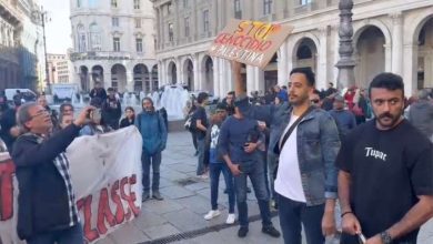 مظاهرة إيطاليا