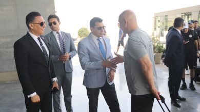 وزير الرياضة يستقبل بعثة المنتخب