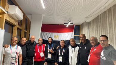 الاحتفال ببرونزية محمد السيد