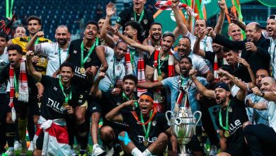 تتويج الزمالك بالسوبر