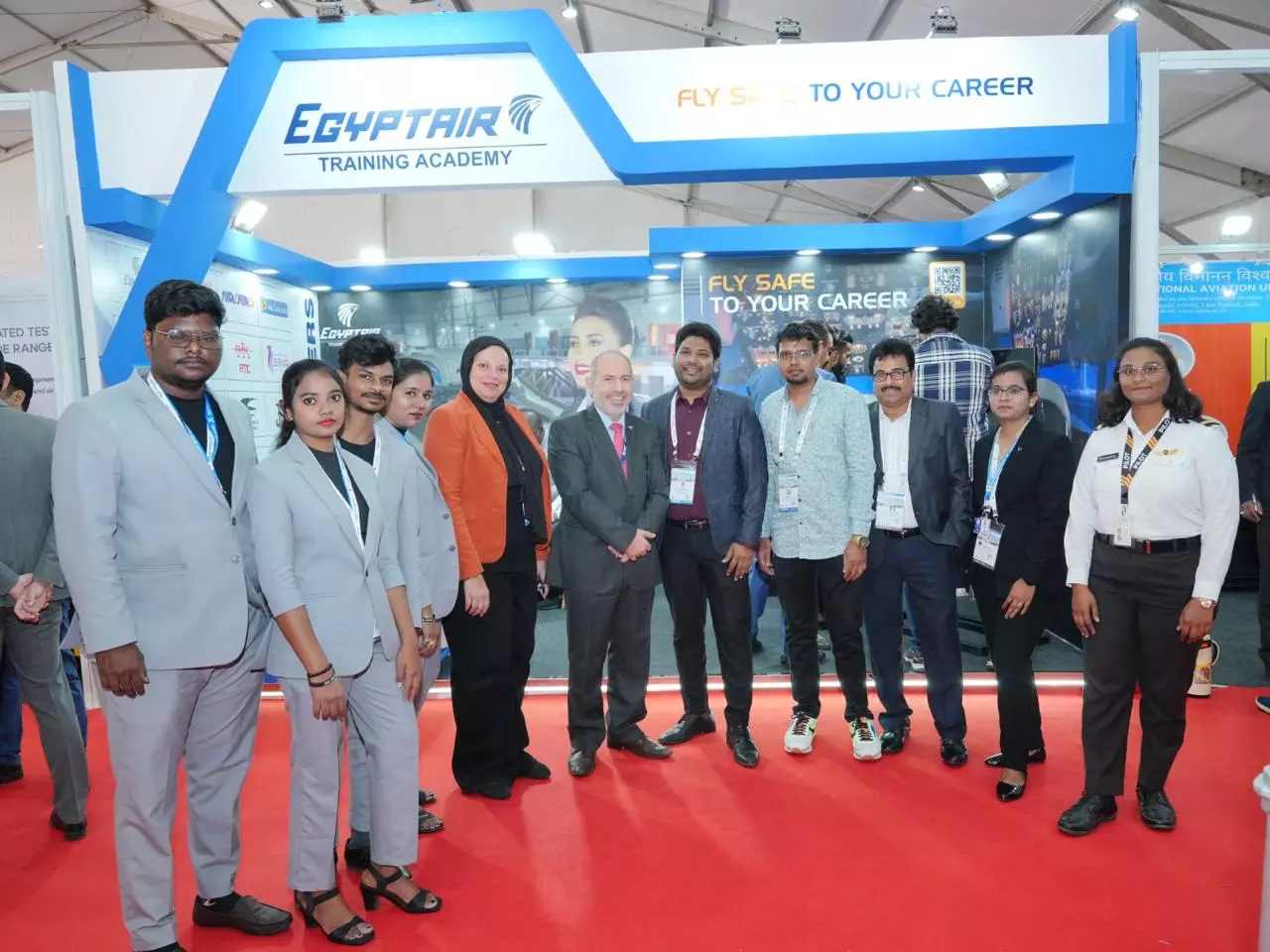 أكاديمية مصر للطيران للتدريب تعزز ريادتها العالمية بمشاركتها في معرض Wings India Airshow 2026