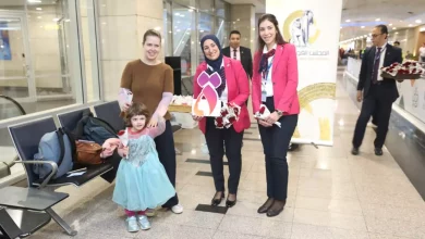 مطار القاهرة الدولي يحتفل مع السيدات بيوم المرأة العالمي
